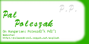 pal poleszak business card